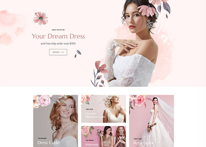 Hochzeitskleider Theme Design